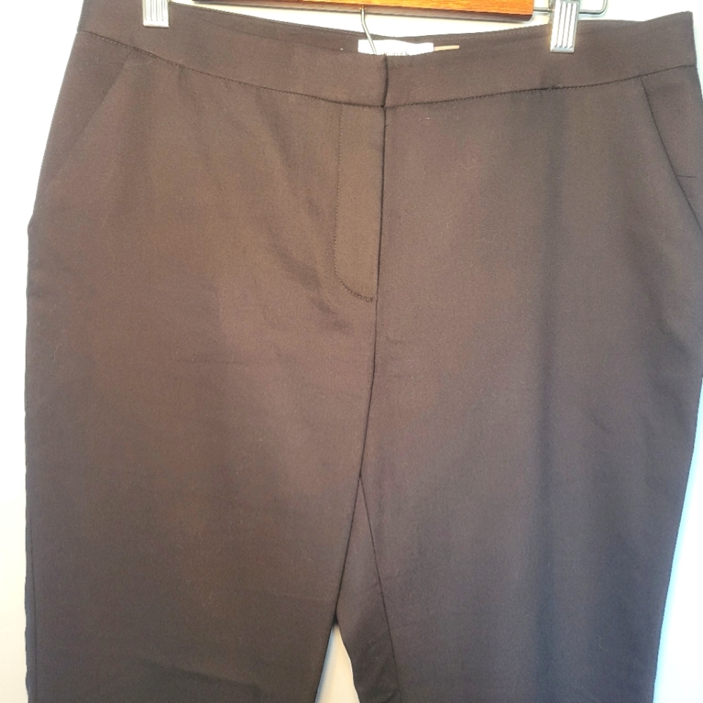Calvin Klein Navy Blue Trouser Dress‎ Pants Womens Size 8 Flat Front Pockets